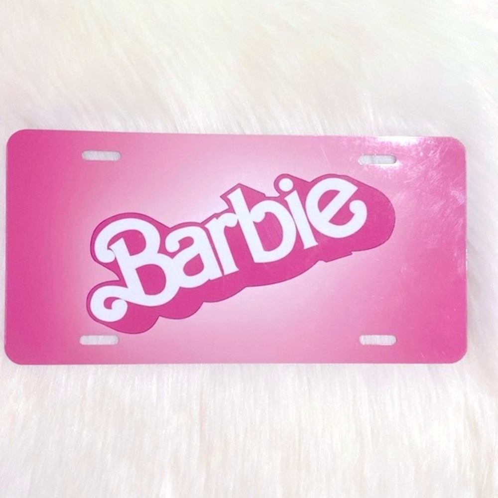 Barbie Logo License plate New Excellent Condition